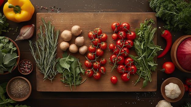 ingrediente proaspete pe masă